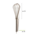 Frusta in acciaio inox lunga 35 cm ad archi da Decora