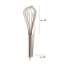 Frusta in acciaio inox lunga 35 cm ad archi da Decora