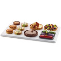 Cake board Silikomart vassoio in plastica bianca 60x40 h 5,5 cm