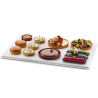 Cake board Silikomart: vassoio o tavola da lavoro in plastica bianca 60x40 h 5,5 cm Cake board Silikomart: vassoio o tavola da lavoro in plastica bianca 60x40 h 5,5 cm