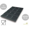 Stampo sessantaquaranta disco diametro 12 cm, altezza 1 cm SQ013 in silicone da Silikomart