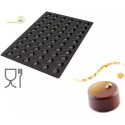 Stampo Sessantaquaranta Muffin Mignon SQ055 in silicone da Silikomart diametro 4 cm, altezza 2 cm