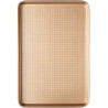 Teglia forata cookies Decora teglia per biscotti metallo antiaderente rose gold line 39,7x27 h 2,4 cm