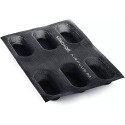 Set 2 o 4 stampi Air Plus 03 Mini Plum cake da 4x9,5 h2,5cm in silicone microforato Silikomart