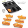 Set 2 stampi Air Plus 03 Mini Plum cake da 4 x 9,5 h 2,5 cm in silicone Silikomart