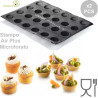 Air plus 15 round 30x40 Silikomart: 2 stampi silicone microforato da 24 impronte tonde di diametro 4 h 1,6 cm