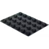Air plus 15 round 30x40 Silikomart: 1 o 2 stampi silicone microforato da 24 impronte tonde di diametro 4 h 1,6 cm