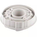 Passione Silikomart stampo in silicone grigio per ciambelle con decori cuori ø221 h66 mm