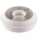 Passione Silikomart stampo in silicone grigio per ciambelle con decori cuori ø221 h66 mm