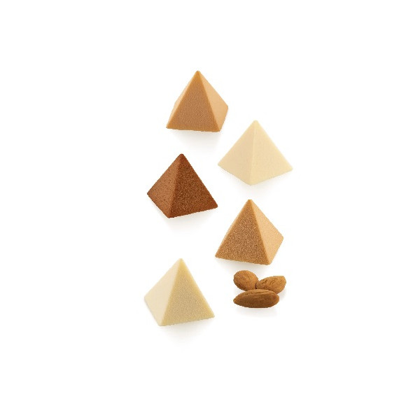 Pyramid 11 Silikomart stampo silicone 18 dessert mini piramidi 3,2x3,2 h 3,2 cm