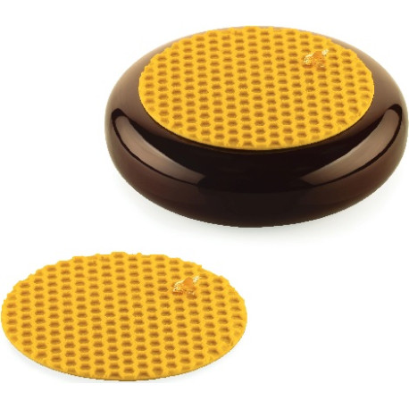 Bee Silikomart tappeto in silicone decoro tondo da 14 e 18 cm a trama alveare Bee Silikomart tappeto in silicone decoro tondo da 14 e 18 cm a trama alveare