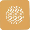 Stencil foglia Silikomart: set 2 stampi in silicone giallo per decoro foglie ⌀100 h 1 mm Stencil foglia Silikomart: set 2 stampi in silicone giallo per decoro foglie ⌀100 h 1 mm