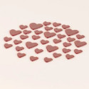 Stencil cuore Silikomart stampo silicone giallo decoro cuori ⌀100 h 1 mm - set 2 pz