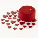 Stencil cuore Silikomart stampo silicone giallo decoro cuori ⌀100 h 1 mm - set 2 pz