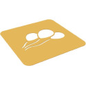 Set 2 stencil palloncino Silikomart stampo silicone giallo decoro palloncini ⌀100 h 1 mm