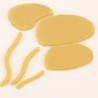 Set 2 stencil palloncino Silikomart stampo silicone giallo decoro palloncini 119x62xh1 mm