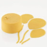 Set 2 stencil palloncino Silikomart stampo silicone giallo decoro palloncini 119x62xh1 mm