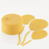 Set 2 stencil palloncino Silikomart stampo silicone giallo decoro palloncini ⌀100 h 1 mm Set 2 stencil palloncino Silikomart stampo silicone giallo decoro palloncini ⌀100 h 1 mm