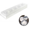 Mul3D 48 o 58 Silikomart set stampo silicone e stampo top su vassoio per sfere di gelato Mul3D 48 o 58 Silikomart set stampo silicone e stampo top su vassoio per sfere di gelato