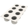 Sweet layers Silikomart stampo silicone con cutter per cilindri striati ø55 h 55 mm Sweet layers Silikomart stampo silicone con cutter per cilindri striati ø55 h 55 mm