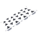 Slice XS 14 Silikomart: stampo in silicone bianco per 21 mini porzioni, mignon, mini fette da 38x31 h 20 mm