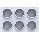 Sweet round 95 Silikomart stampo silicone con cutter per dolci tondi ø80 h 21 mm