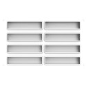 Sweet rectangle 85 Silikomart: stampo in silicone con cutter a doppia faccia per dolci rettangoli 128x33 h 21 mm