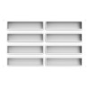 Sweet rectangle 85 Silikomart: stampo in silicone con cutter a doppia faccia per dolci rettangoli 128x33 h 21 mm Sweet rectangle 85 Silikomart: stampo in silicone con cutter a doppia faccia per dolci rettangoli 128x33 h 21 mm