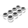 Harmony 150 Silikomart: stampo in silicone bianco per 8 semifreddi ⌀60 h 67 mm