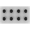 Taki 100 Silikomart: stampo in silicone bianco per 8 mousse e semifreddi, cascate di ø50 h 70 mm