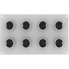 Taki 100 Silikomart: stampo in silicone bianco per 8 mousse e semifreddi, cascate di ø50 h 70 mm Taki 100 Silikomart: stampo in silicone bianco per 8 mousse e semifreddi, cascate di ø50 h 70 mm