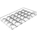 CH038 Quenelle 01 P Silikomart stampo tritan 24 quenelle cioccolato 42x27 h 17 mm