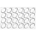 CH038 Quenelle 01 P Silikomart stampo tritan 24 quenelle cioccolato 42x27 h 17 mm