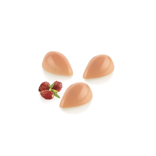 CH038 Quenelle 01 P Silikomart stampo tritan 24 quenelle cioccolato 42x27 h 17 mm