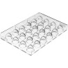 CH030 Dome 01 P Silikomart stampo tritan 24 cupole cioccolato ø26 h 23 mm CH030 Dome 01 P Silikomart stampo tritan 24 cupole cioccolato ø26 h 23 mm