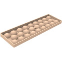CH037 Kit Semisfera 02 Silikomart: stampo Tritan 24 cioccolatini semisfera ⌀35 mm + Stampo silicone inserti