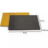 Piatto torta quadrato 32x32 cm, spesso 0,30 cm accoppiato oro e nero da Decora Piatto torta quadrato 32x32 cm, spesso 0,30 cm accoppiato oro e nero da Decora