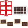 Tagliapasta CiocCookies Natale Decora: tagliapasta in plastica per gallette e stampo termoformato placchette cioccolato Tagliapasta CiocCookies Natale Decora: tagliapasta in plastica per gallette e stampo termoformato placchette cioccolato