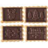 Tagliapasta CiocCookies Natale Decora: tagliapasta in plastica per gallette e stampo termoformato placchette cioccolato
