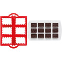 Tagliapasta CiocCookies Natale Decora: tagliapasta in plastica per gallette e stampo termoformato placchette cioccolato