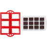 Tagliapasta CiocCookies Natale Decora: tagliapasta in plastica per gallette e stampo termoformato placchette cioccolato