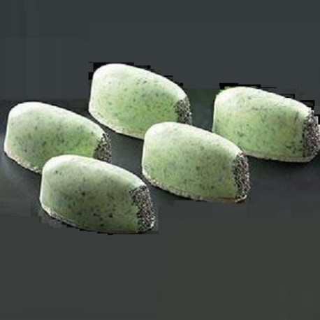 Soft Ovals Silikomart Stampo in silicone per 16 sushi nigiri o ovali morbidi 6x3xh2,6 cm