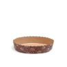 Stampo crostata in carta da forno marrone di ø18,5 cm  ed altezza 3,5 cm per torte da 500 g