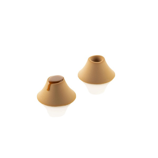 Vesuvio 85 Silikomart: stampo in silicone 6 forme savarin coniche ø8xh4 cm