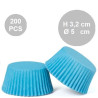 200 Pirottini Muffin in carta azzurri diametro 5 cm altezza 3,2 cm 200 Pirottini Muffin in carta azzurri diametro 5 cm altezza 3,2 cm