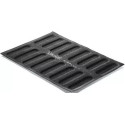 1 o 2 Air Plus 11 Eclair 30x40 Silikomart stampo silicone microforato 16 impronte 25x125xh5 mm