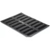 1 o 2 Air Plus 11 Eclair 30x40 Silikomart stampo silicone microforato 16 impronte 25x125xh5 mm