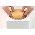 Stampo zuccotto semisfera in silicone bianco da Silikomart