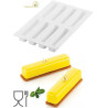 Kit Stripe Eclair 95 Silikomart stampo in silicone 8 strisce eclair 130x28xh8 mm + cutter