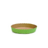 Set 50 stampi crostatine tonde da 100 g in carta da forno verde ø10xh3 cm Set 50 stampi crostatine tonde da 100 g in carta da forno verde ø10xh3 cm